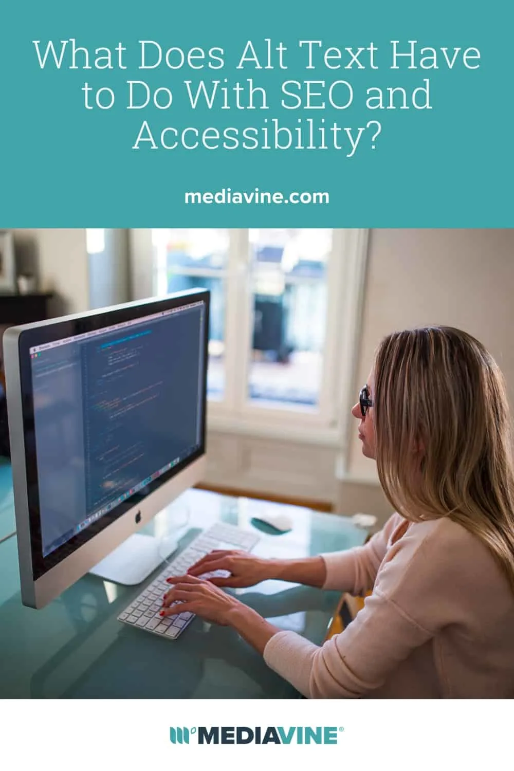 What does Alt Text have to do with SEO and Accessibility? - Mediavine Pinterest image